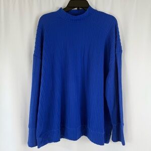 Lane Bryant Vibrant Blue Cable Knit long sleeves Sweater Size:18/20